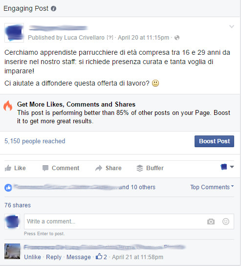 post virale facebook