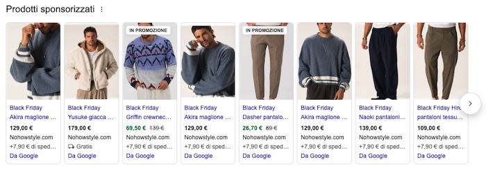 strategia promozionale campagne shopping merchant