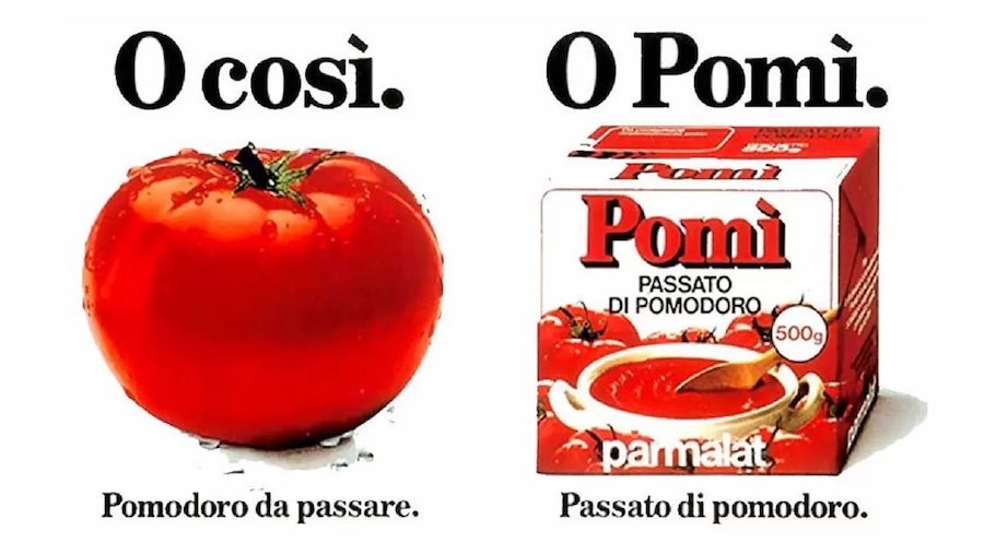 O-cosi-o-Pomi pubblicita tono di voce
